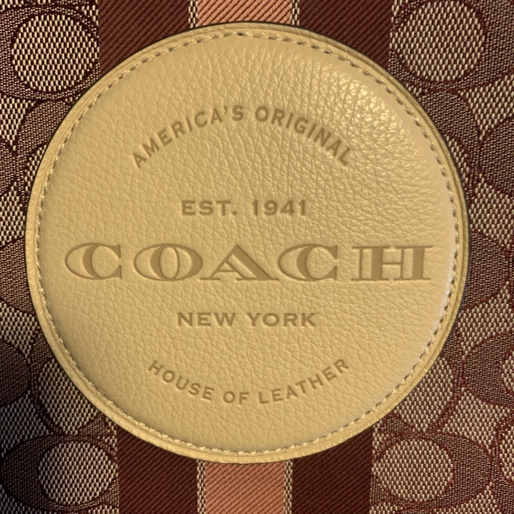 Coach Crossbody - Burgundy and Black